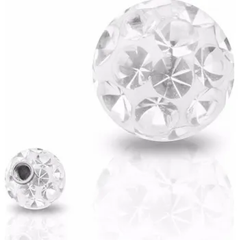 Šperk Šperky4U Náhradní kulička s krystaly Swarovski®, 10 mm, závit 1,6 mm - ND01023-10-C