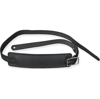 Příslušenství pro strunný nástroj Eggo Lomax kožený popruh na kytaru Černá