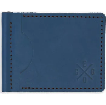 Peněženka Eggo Linton coins kožená peněženka dolarovka Modrá