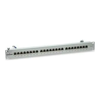 Patch panel Cat6 Shielded Patch Panel, 24-Port, FTP, 1U, 90° Top-Entry Punch-Down Blocks (720014)