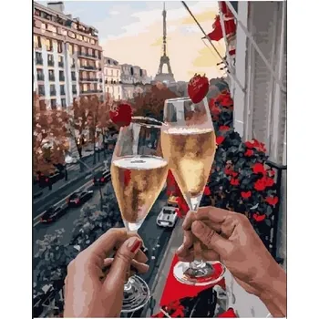 Malování podle čísel s rámem "Paríž 5" 50x40cm