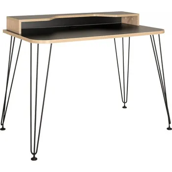 Psací stůl Pracovní stůl BRAYDEN 3 12.66 černá/dub sonoma