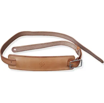 Strunný nástroj Eggo Lomax kožený popruh na kytaru Světle hnědá