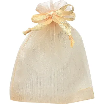 Dárková taška Pytlík organzový meruňkový 15x22 cm 5960