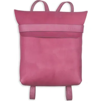 Městský batoh Eggo Barth kožený batoh Starorůžová