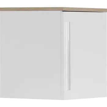 Šatní skříň Nástavec jednodvéřový dub premium/bílá LEONIDAS 40