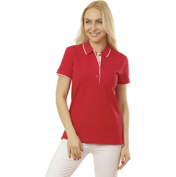 Dámská košile COTTON Polokošile NORMA LADY 240g, různé barvy Velikost XL red/white