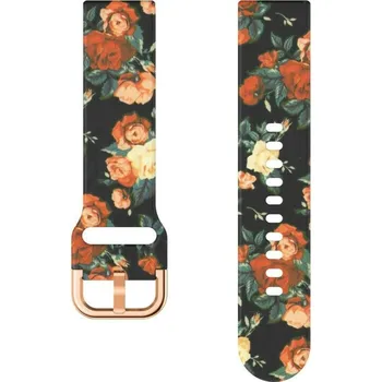 Příslušenství k chytrým hodinkám eses Sportovní silikonový řemínek pro Fitbit Versa 2 - Vzorovaný, růže