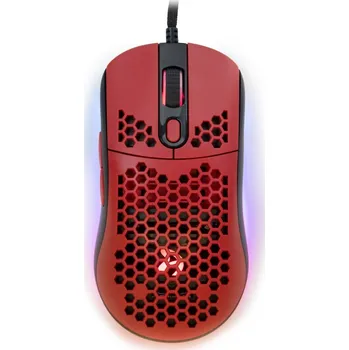 Myš Arozzi Favo Ultra Light AZ-FAVO-BKRD AROZZI herní myš FAVO Ultra Light Black-Red/ drátová/ 16.000 dpi/ USB/ 7 tlačítek/ RGB/ černočervená