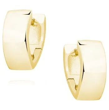 Náušnice Jednoduché pozlacené náušnice - Meucci SLE061