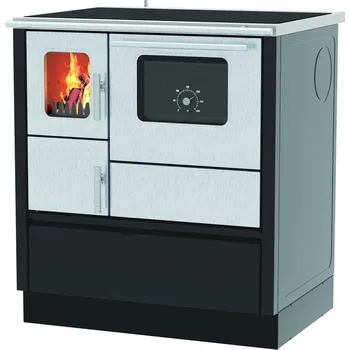Sporák na tuhá paliva Alfa-Plam Inox 75 pravý