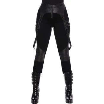 Dámské kalhoty kalhoty dámské KILLSTAR - Outshined Denim Jeans - BLACK - XXL