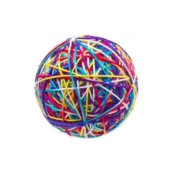 Hračka pro kočku Hračka MAGIC CAT Barevné klubko 9,5cm 1ks