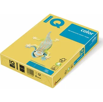 Barevný papír IQ color, A4/120g, 39/kanárkově žlutá