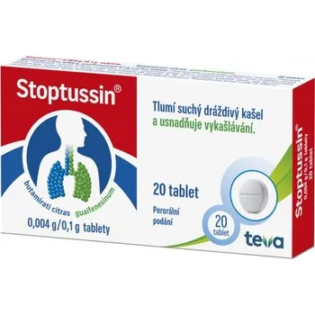 Lék na kašel, rýmu a nachlazení Stoptussin tablety
