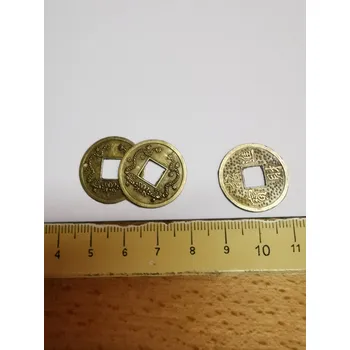 Sběratelství I-ťing mince 3 ks s čtverc. otvorem, 20 mm, tenké
