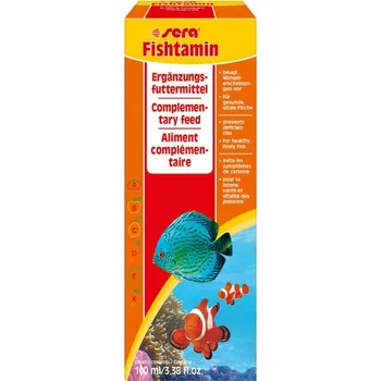Akvarijní chemie sera fishtamin 100 ml (Přídavné vitamíny v tekuté formě.)