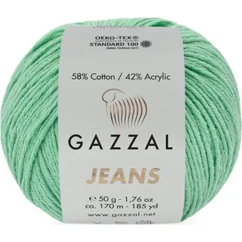 Příze Příze Jeans 1107 zelenkavá Gazzal