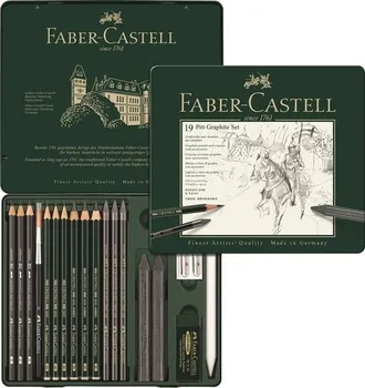Pastelka Faber-Castell Pitt Monochrome Graphite 19 ks