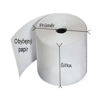 Kotouček do pokladny a tiskárny štítků Kotoučky pro pokladny 44/60/17