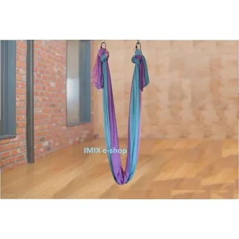 podložka na cvičení Síť na Fly jógu Modro-růžovo-fialová - 4 metry