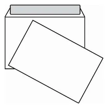 Obálka Obálka C6, 114x162, 80g, krycí páska, 100 ks