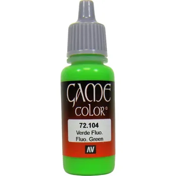Modelářská barva Vallejo Game Color 72104 Fluo Green 18 ml