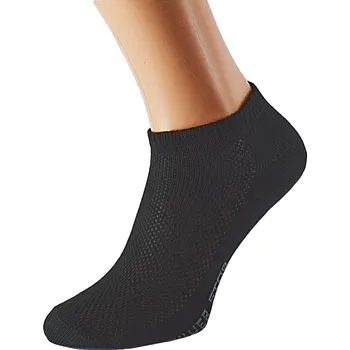 Dámské ponožky Kotníkové ponožky se stříbrem FIT KUKS Černé, EUR 41-42 (UK 7-8)