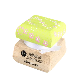 Přírodní deodorant s vůní aloe vera a přidaným extraktem z Aloe - Ručně malovaný 15 ml