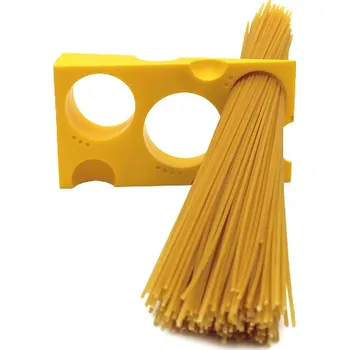 Měřič na špagety ve tvaru plátku sýra