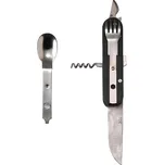 FOSCO Příbor KOMBI 5v1 s pouzdrem ČERNÝ