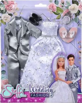 Doplněk pro panenku Simba Steffi Love Svatební šaty a oblek