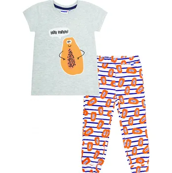 Chlapecké pyžamo Dívčí pyžamo - Winkiki WKG 01761 - šedá/ barevné kalhoty Barva: Šedá, Velikost: 116