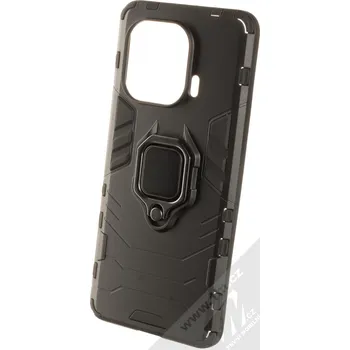 Pouzdro na mobilní telefon 1Mcz Armor Ring odolný ochranný kryt s držákem na prst pro Xiaomi Mi 11 Pro černá (black)