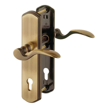 Dveřní kování HOPPE Bezpečnostní kování Munchen Provedení: klika - klika, Povrch: F73 mosaz brynýrovaná, Orientace: L