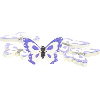 Knoflík Dřevěný knoflík motýl 1