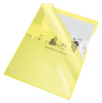 Esselte desky L Premium A4, PVC, 150 mic, sáček 25 ks, žlutá