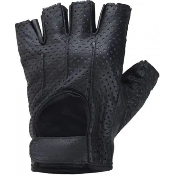 Moto rukavice Bezprstové rukavice na motorku SECA Free perforované, černé