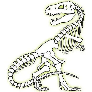 Odstranitelné tetování T-Rex svítící ve tmě - nalepovací tetování