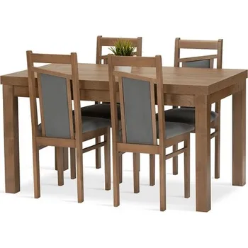 Jídelní set Nábytek PEGAS s.r.o. Jídelní set Magnum 4 dub lefkas/zelená