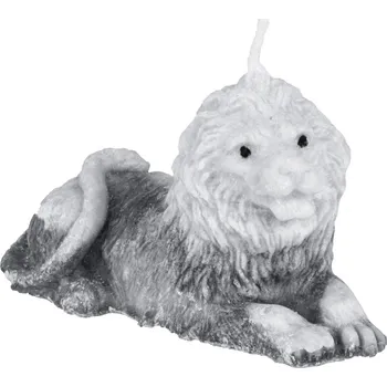 Svíčka Přírodní vonná svíčka palmová - AROMKA - Lev Barevný: Šedá