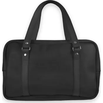 Cestovní taška Eggo Ferguson kožená cestovní taška Černá