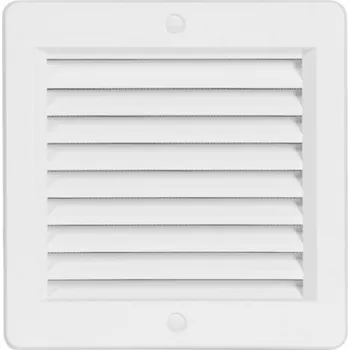 Větrací mřížka HACO Krycí mřížka VM 150x150 mm bílá s rámečkem pro zazdění