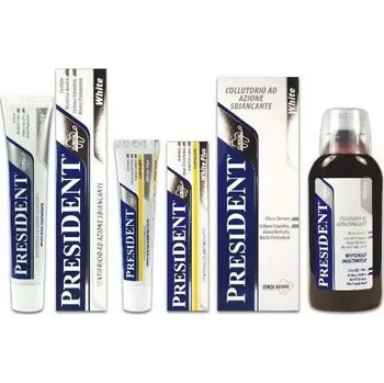 Dentální hygiena Betafarma - PresiDENT PresiDENT White Sada 3v1