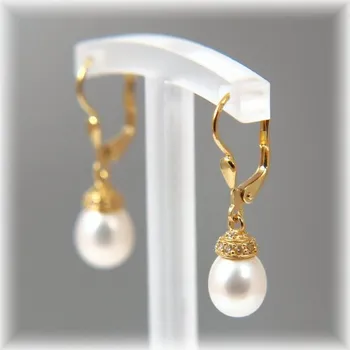 Náušnice žluté zlato 6,5-7mm