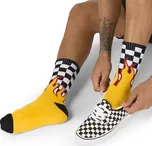 ponožky Vans Flame Check Crew - Black Tie Dye 42.5-47