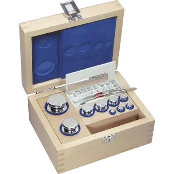 Sada zkušebního závaží Kern 1 mg - 5 kg, OIML F1, dřevěné pouzdro, s možností akreditované kalibrace