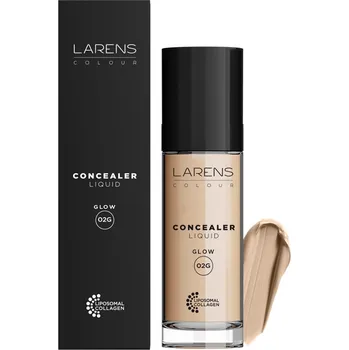 Korektor WellU Group GmbH Larens Colour Liquid Concealer Glow 10 ml - pro zakrytí nedokonalostí pleti Typ: 02 rozjasňuje pleť, zesvětluje pokožku pod očima