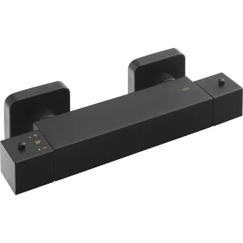 Vodovodní baterie Sapho DIMY nástěnná sprchová termostatická baterie, černá mat