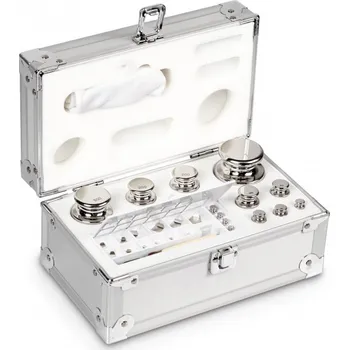 Dílna Sada zkušebního závaží Kern 1 g - 1 kg, OIML F1, hliníkový kufr, s možností akreditované kalibrace